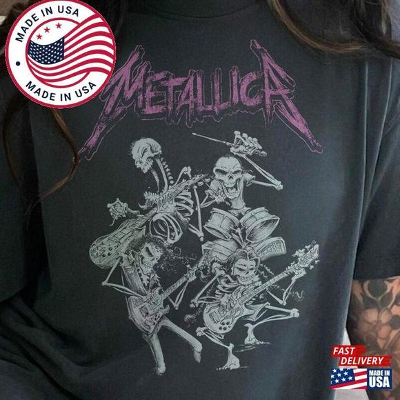 Other - Metallica World Tour  Music Rock Festival Shirt Skeleton Tee  Unisex